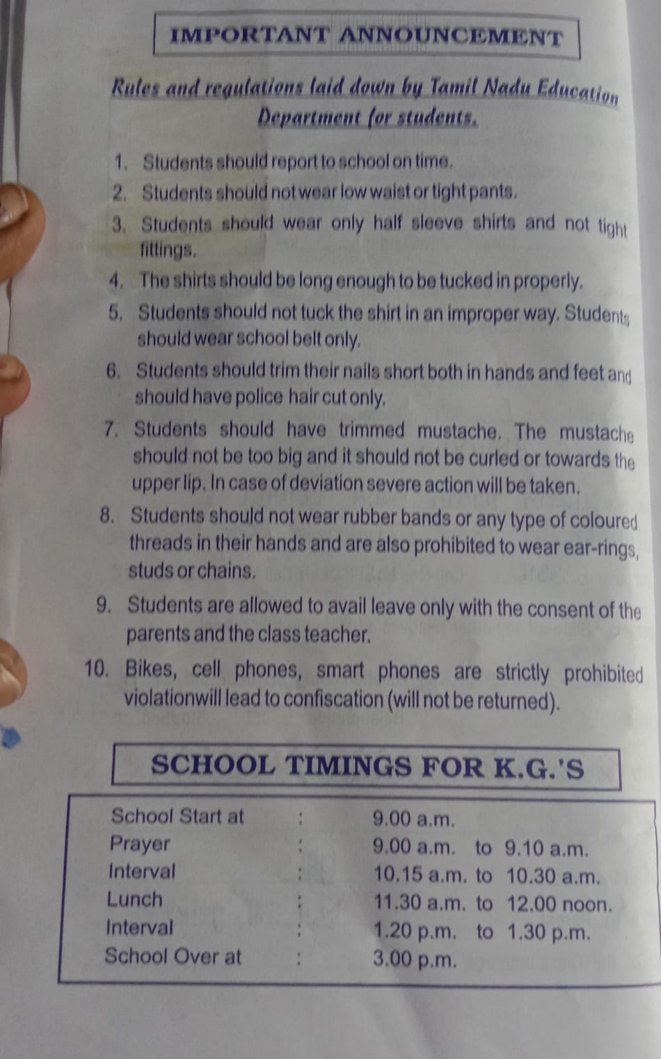 Daily School Moment 1